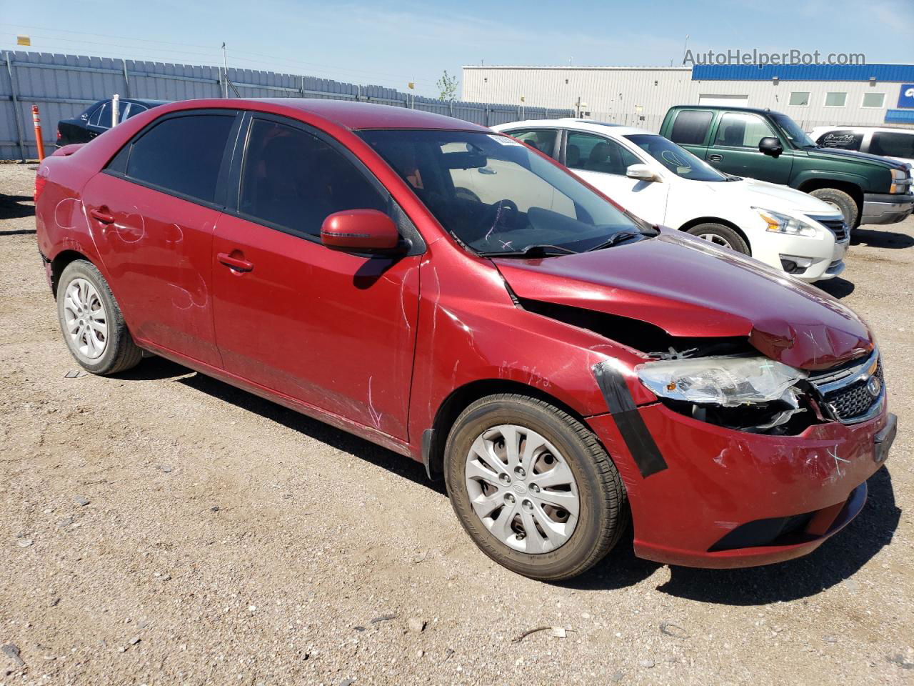 2012 Kia Forte Ex Red vin: KNAFU4A20C5571465