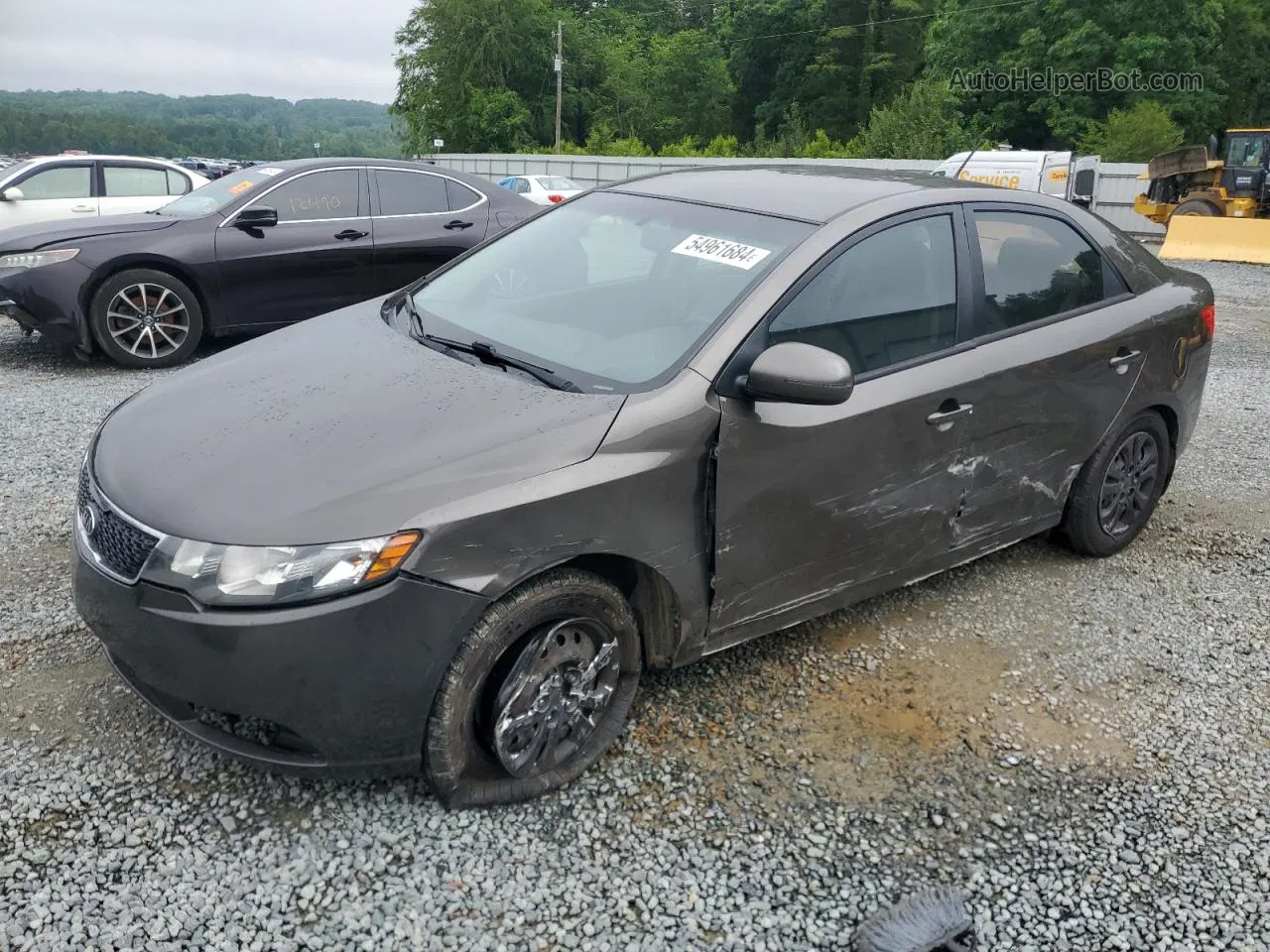 2012 Kia Forte Ex Gray vin: KNAFU4A21C5475604