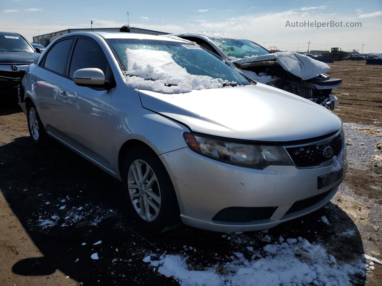 2012 Kia Forte Ex Silver vin: KNAFU4A21C5485484