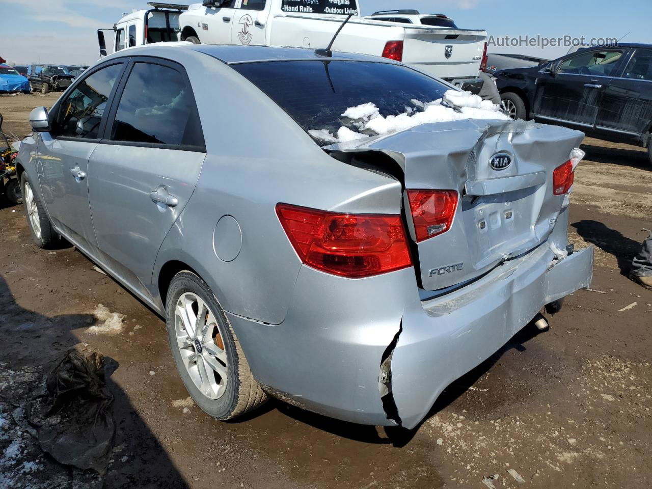 2012 Kia Forte Ex Silver vin: KNAFU4A21C5485484