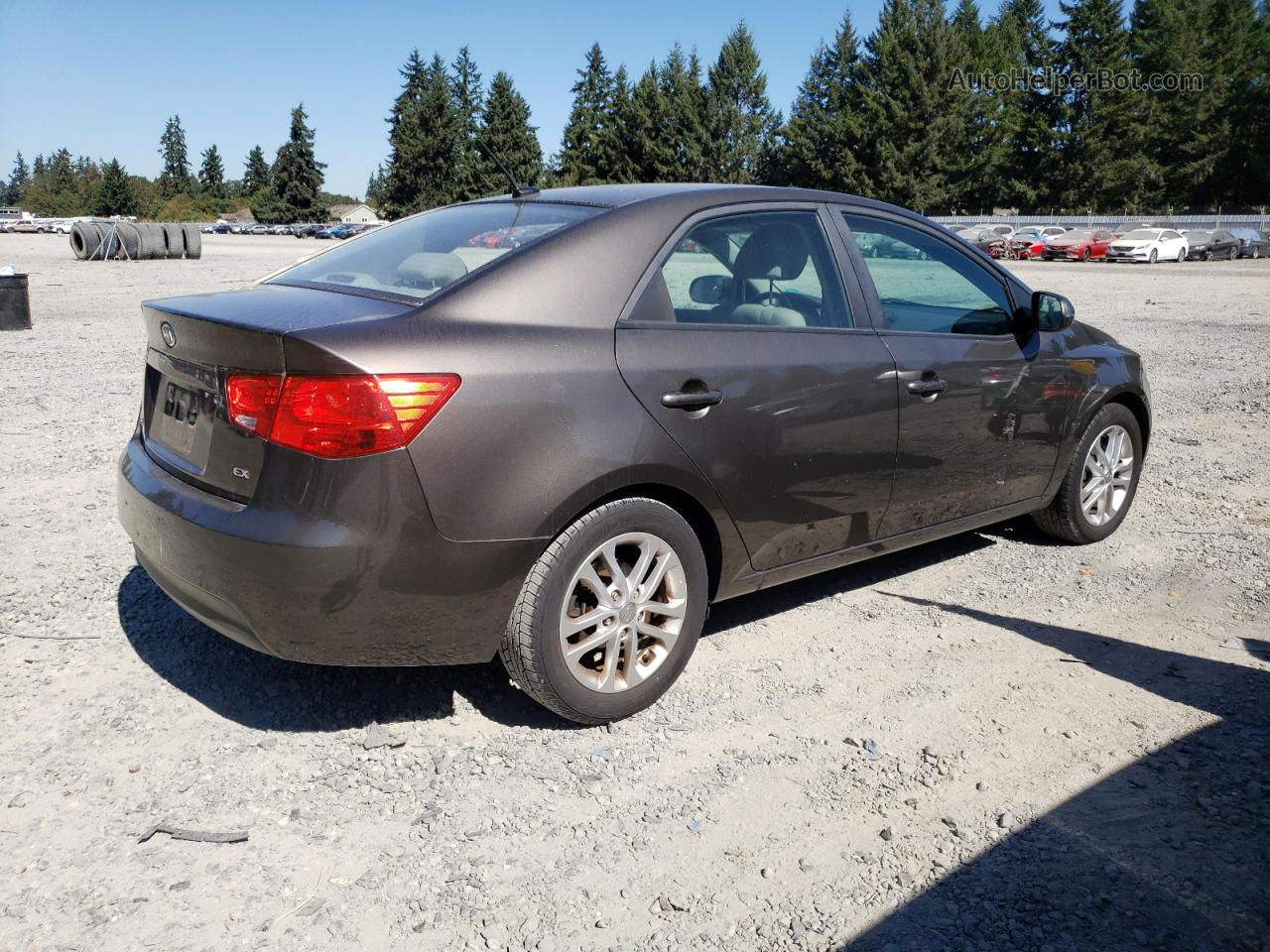 2012 Kia Forte Ex Brown vin: KNAFU4A21C5550253