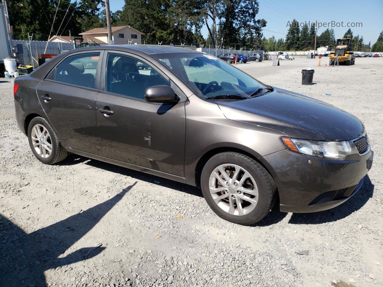 2012 Kia Forte Ex Brown vin: KNAFU4A21C5550253