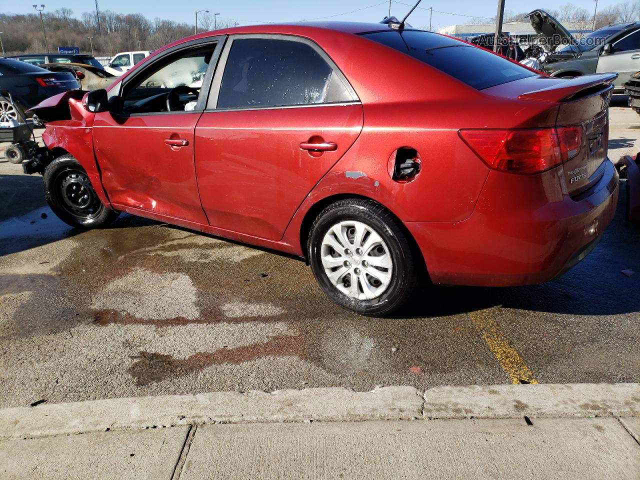 2012 Kia Forte Ex Burgundy vin: KNAFU4A21C5555260