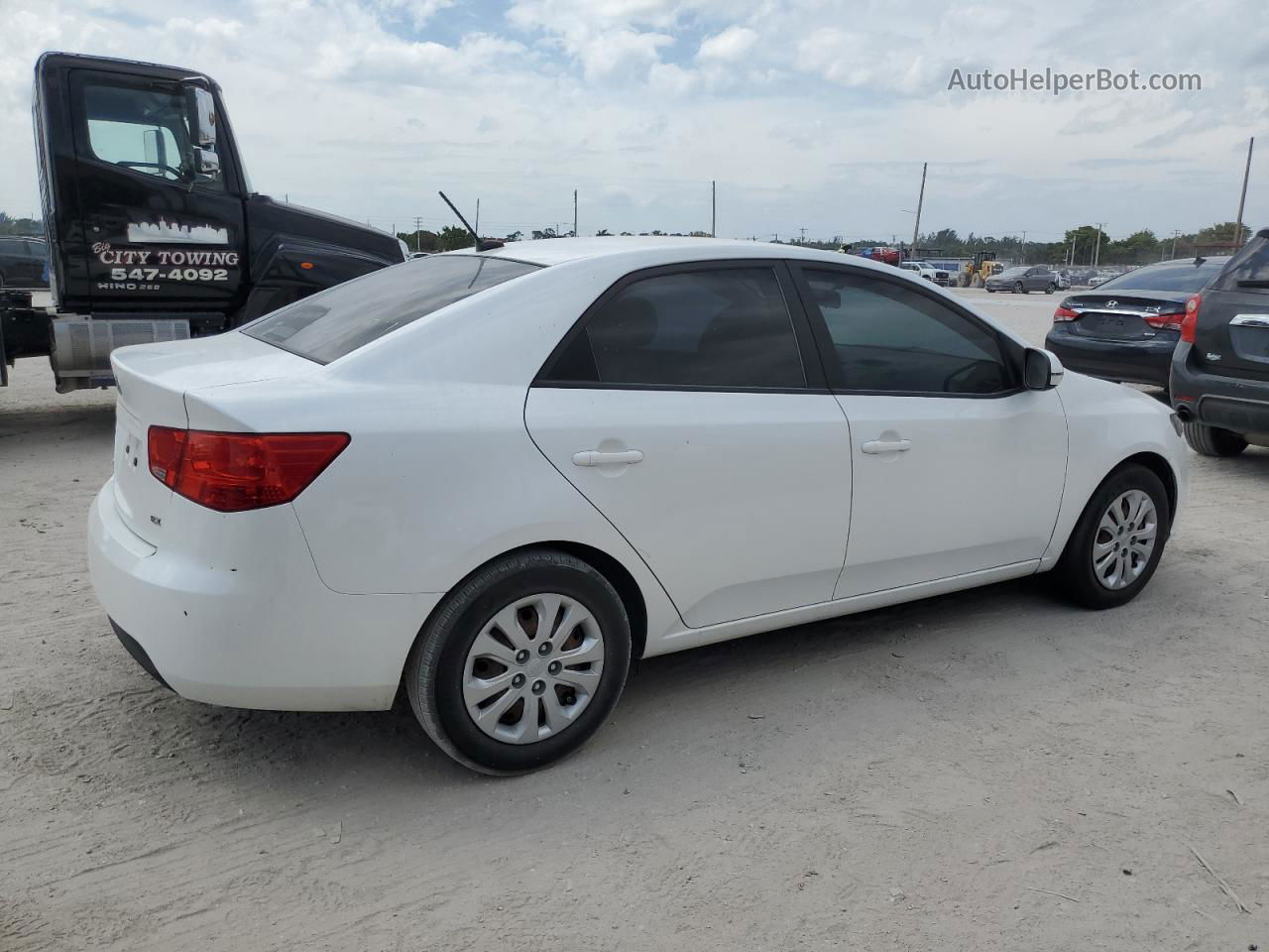 2012 Kia Forte Ex White vin: KNAFU4A21C5635495