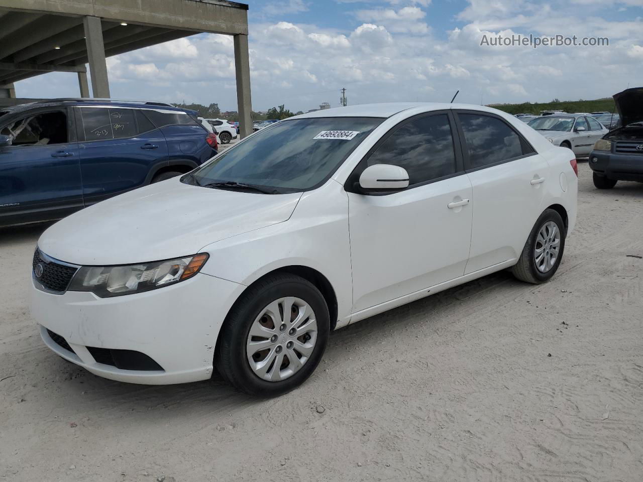 2012 Kia Forte Ex White vin: KNAFU4A21C5635495