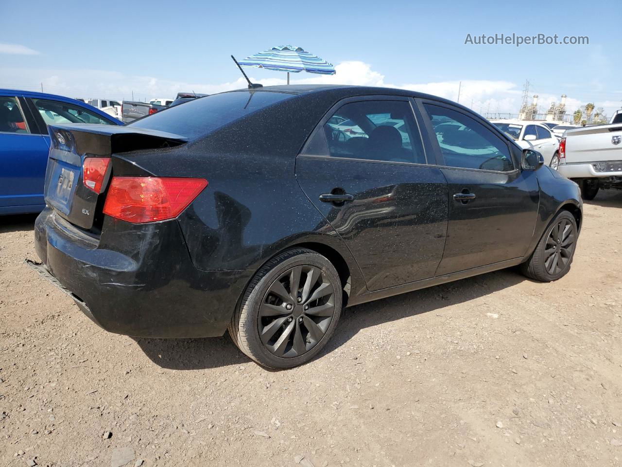 2012 Kia Forte Ex Черный vin: KNAFU4A22C5536734