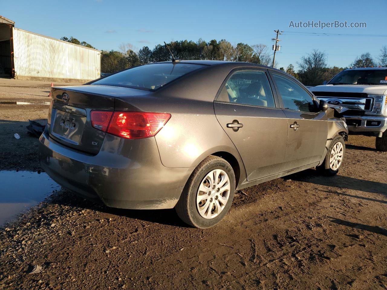 2012 Kia Forte Ex Коричневый vin: KNAFU4A22C5554960