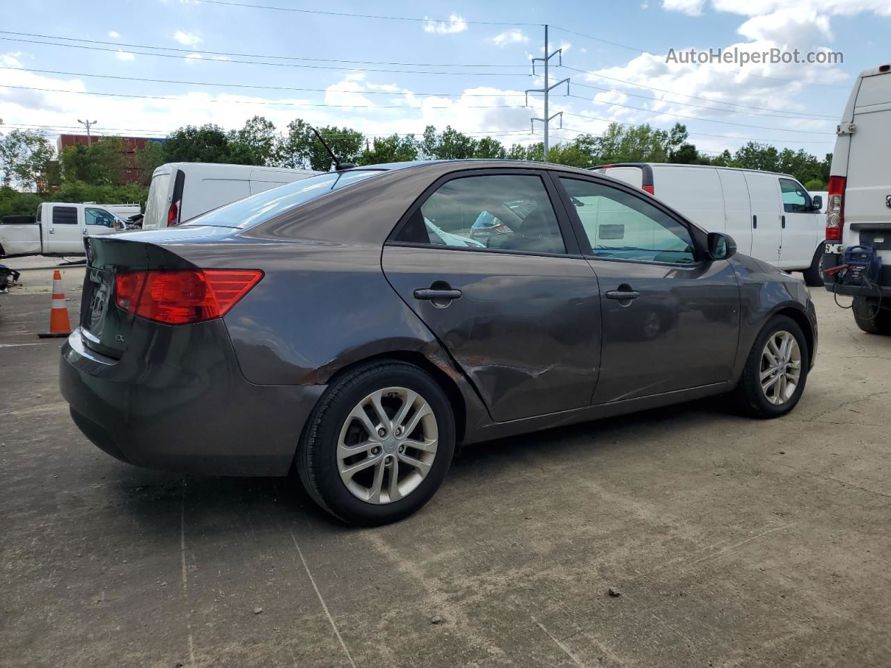 2012 Kia Forte Ex Gray vin: KNAFU4A23C5498219