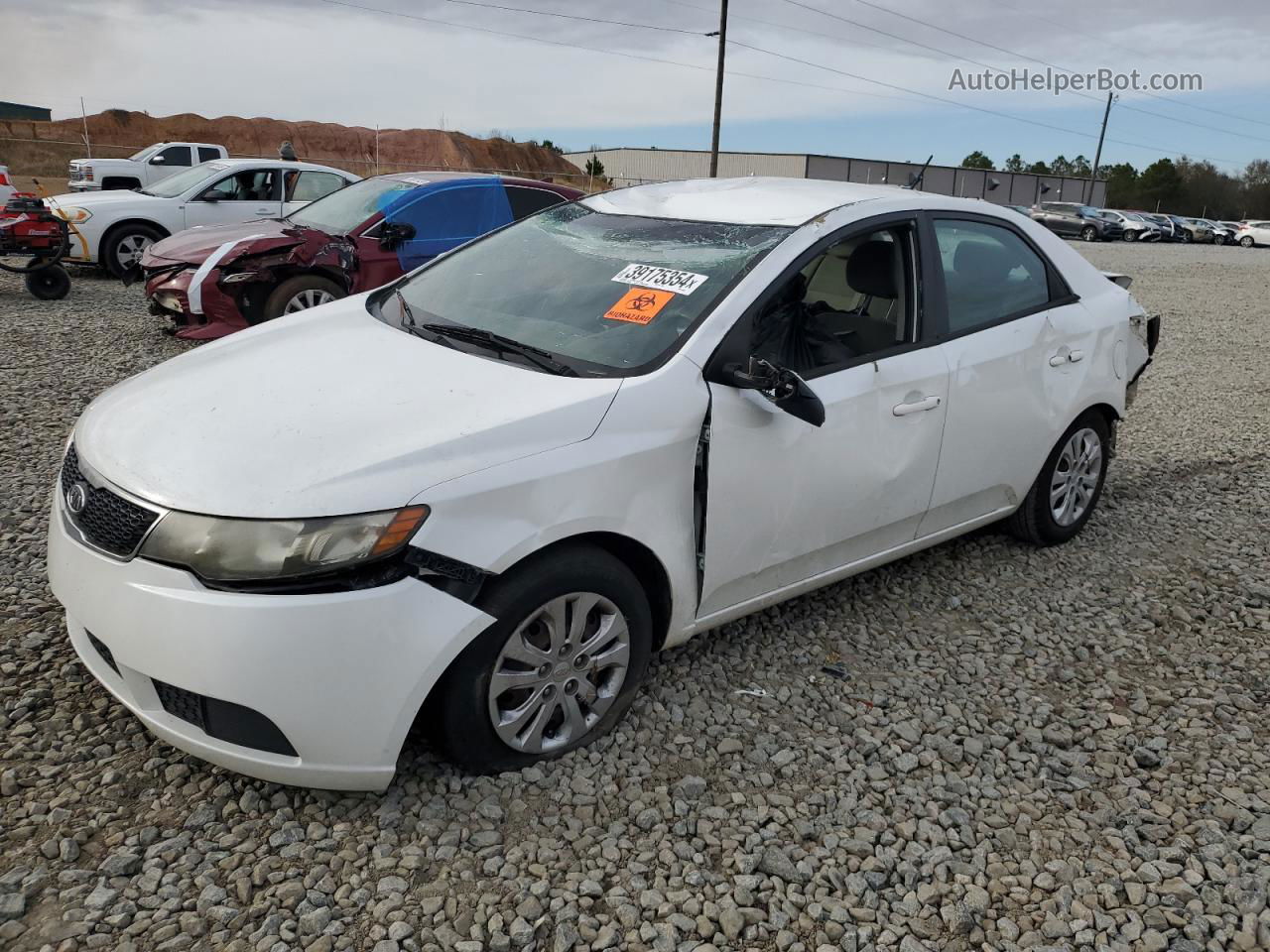 2012 Kia Forte Ex Белый vin: KNAFU4A23C5559102