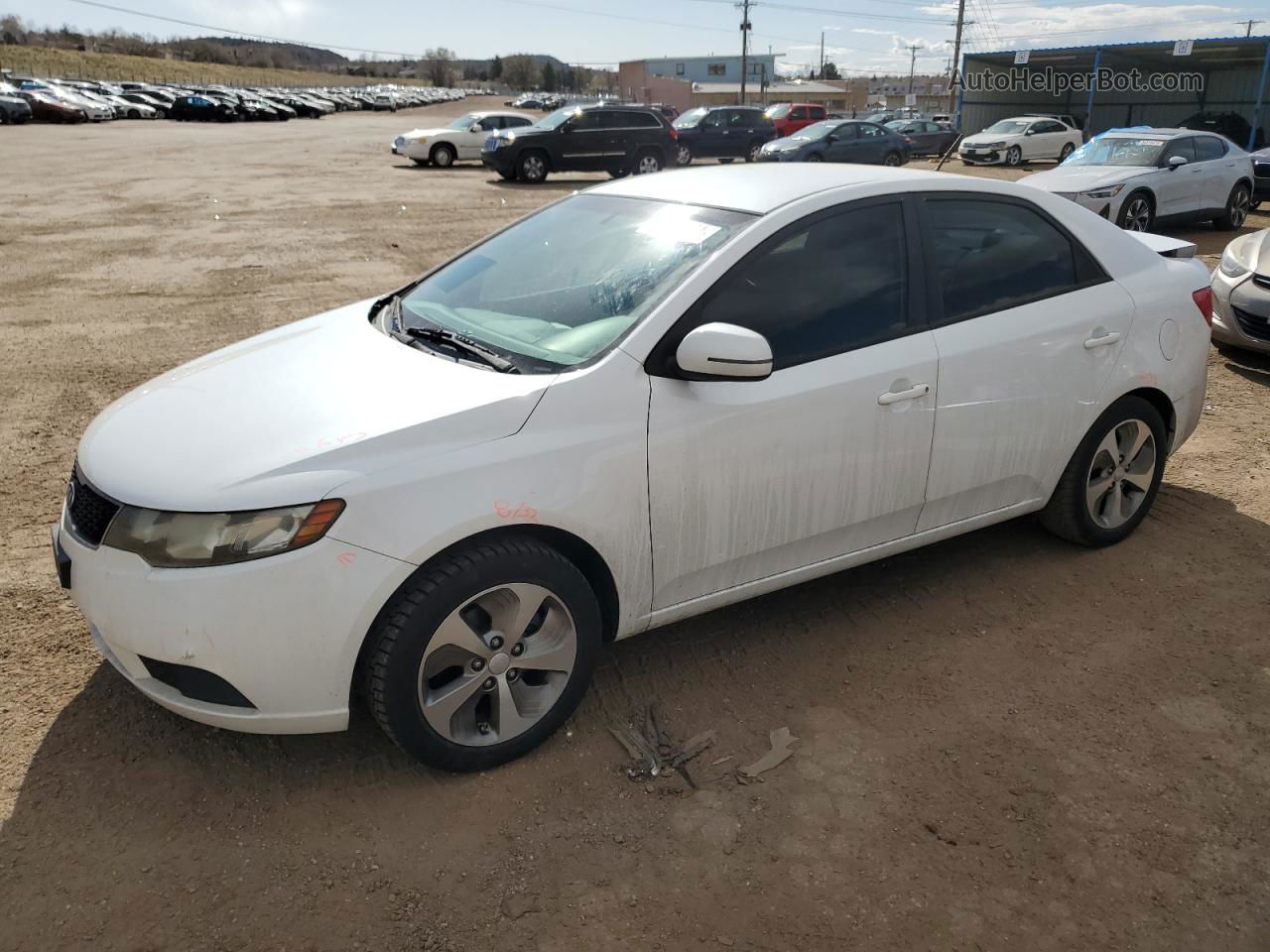 2012 Kia Forte Ex Белый vin: KNAFU4A23C5561643