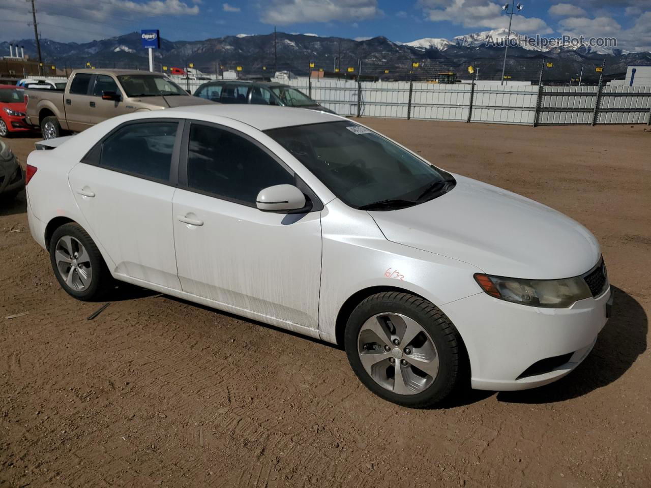 2012 Kia Forte Ex Белый vin: KNAFU4A23C5561643