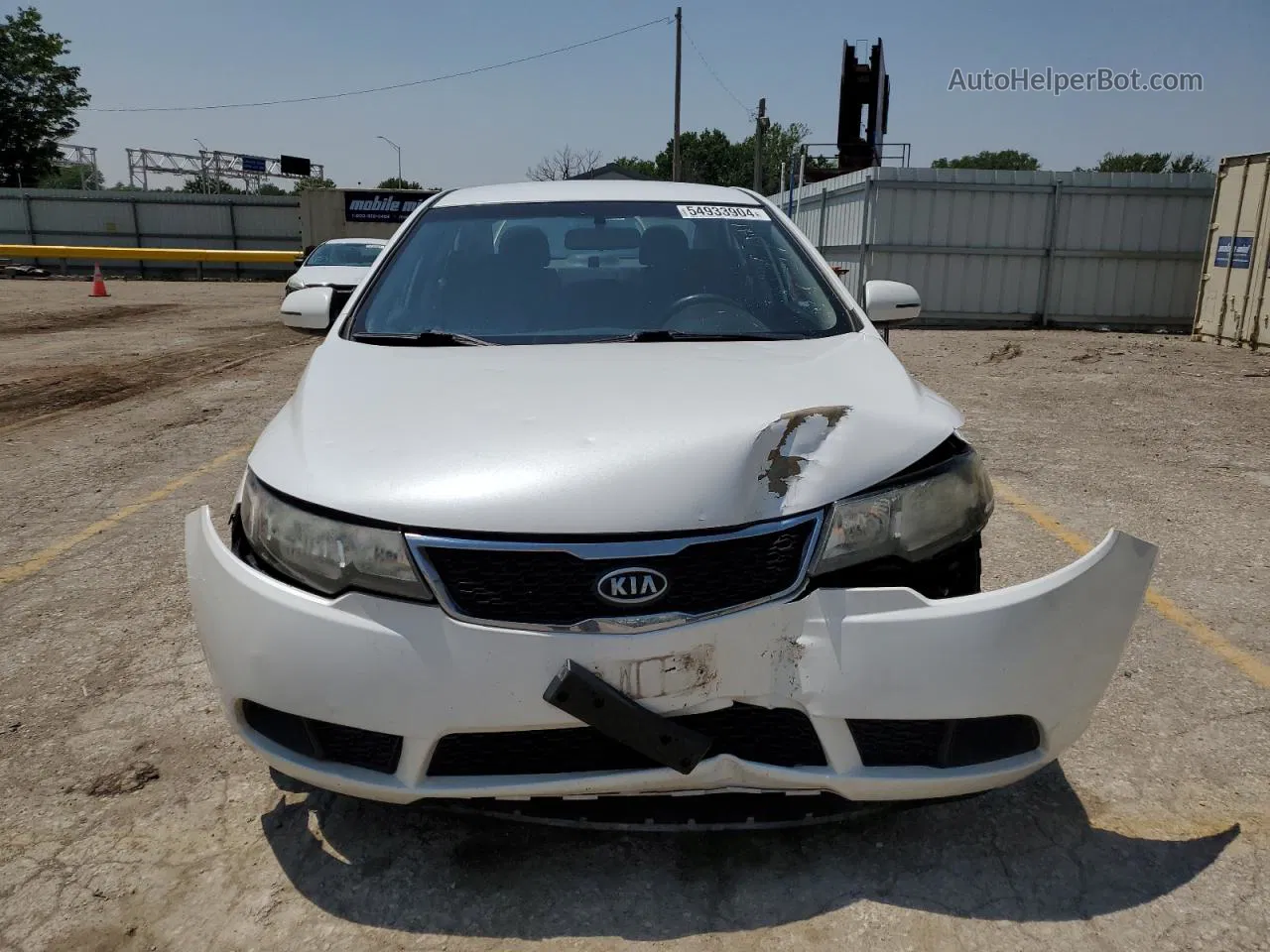 2012 Kia Forte Ex White vin: KNAFU4A23C5635501