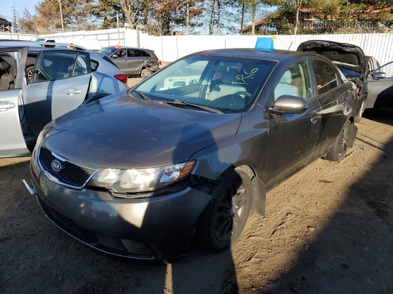 2012 Kia Forte Ex Серый vin: KNAFU4A24C5481753