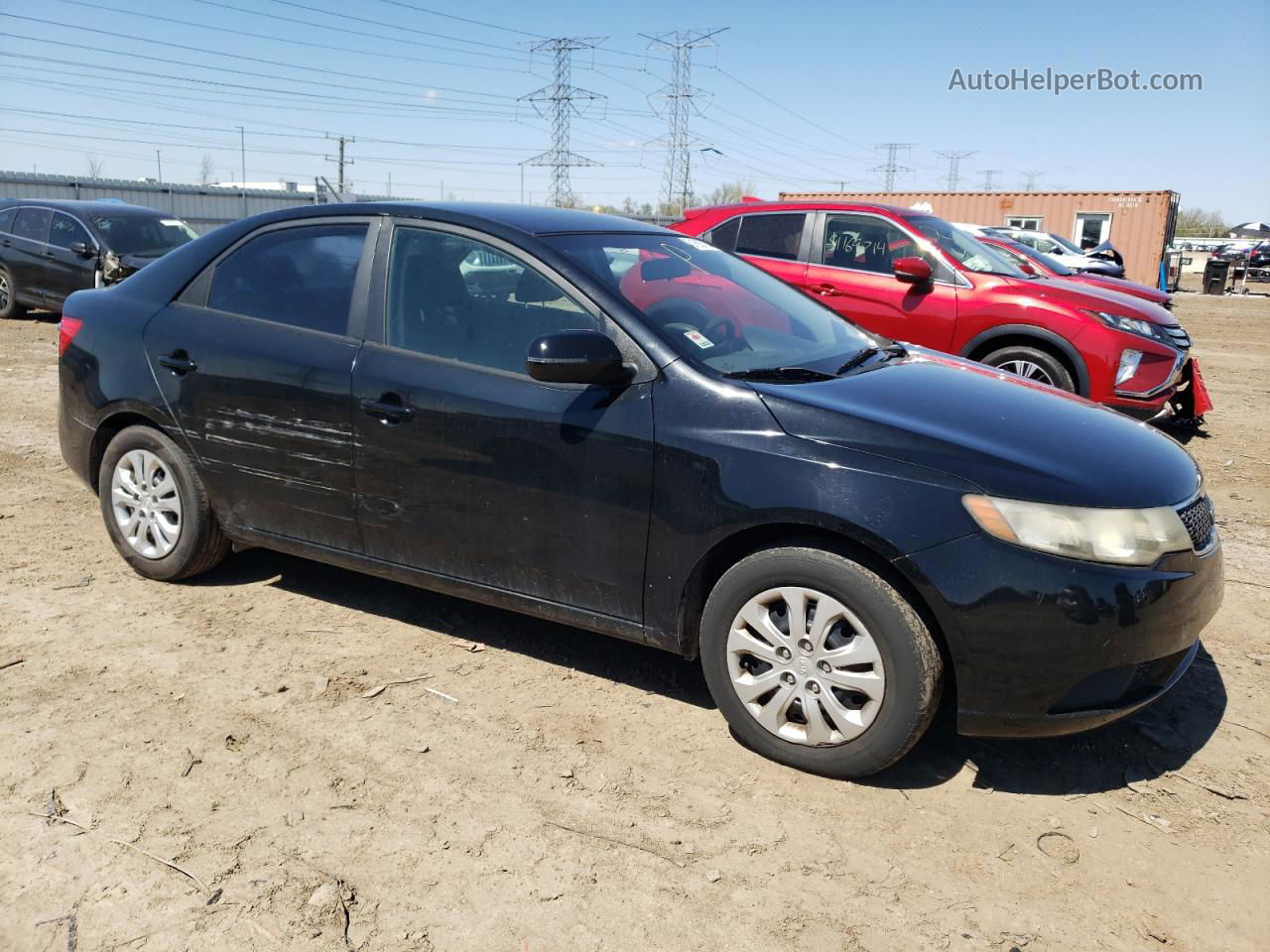 2012 Kia Forte Ex Черный vin: KNAFU4A24C5608646