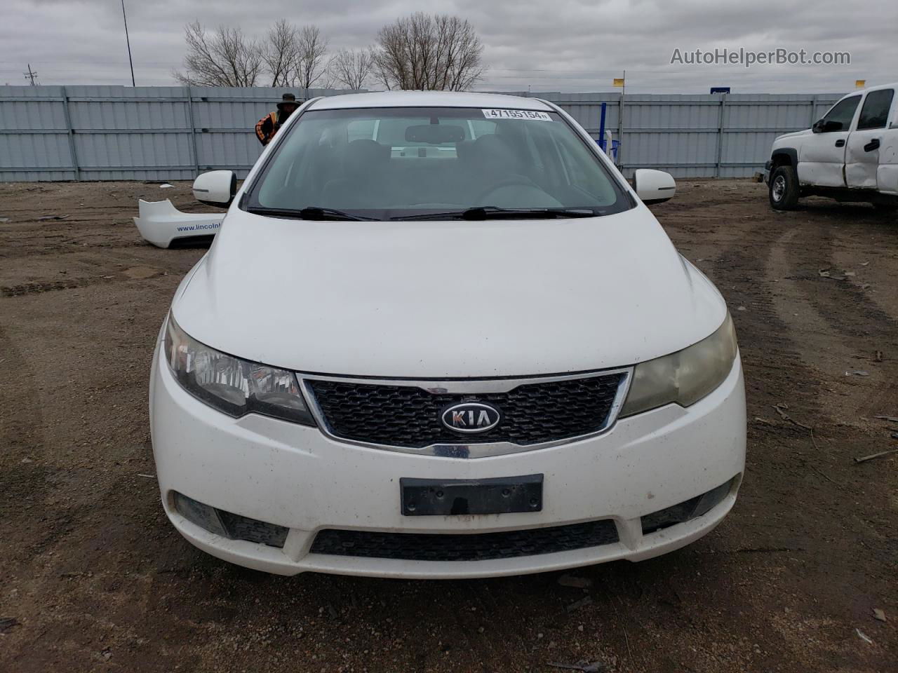 2012 Kia Forte Ex Белый vin: KNAFU4A24C5621140