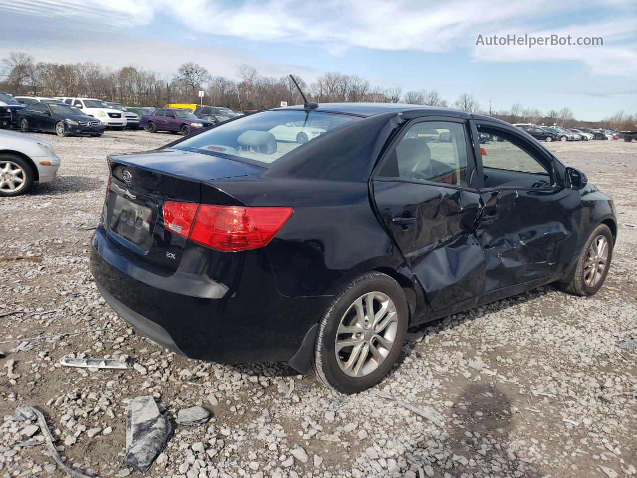 2012 Kia Forte Ex Черный vin: KNAFU4A24C5625463