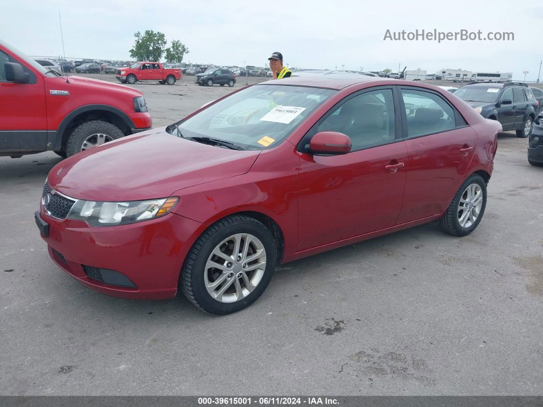 2012 Kia Forte Ex Red vin: KNAFU4A25C5592411