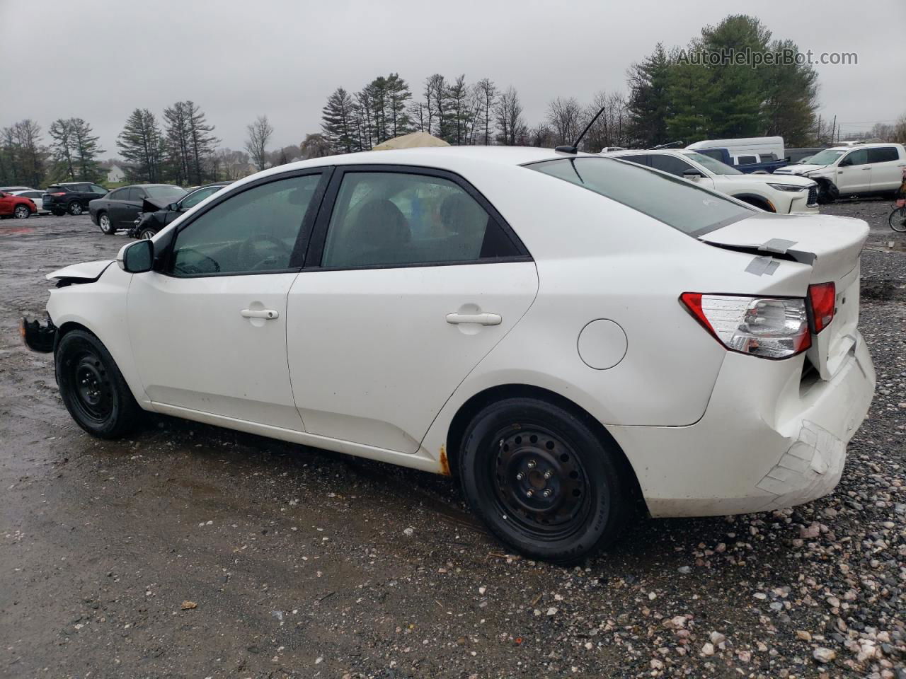 2012 Kia Forte Ex White vin: KNAFU4A25C5625830