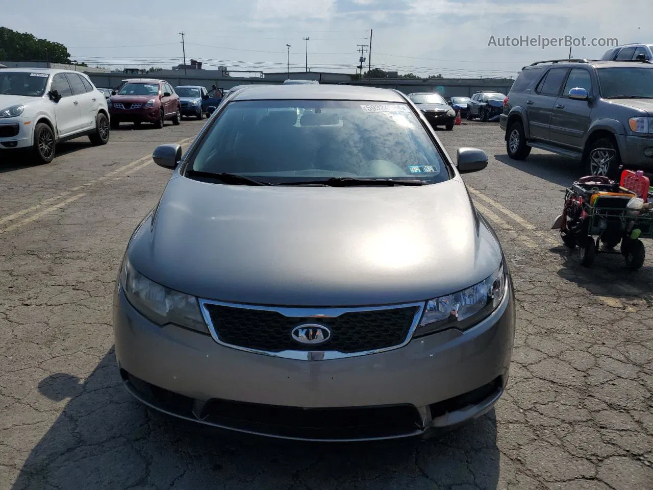 2012 Kia Forte Ex Gray vin: KNAFU4A26C5508449