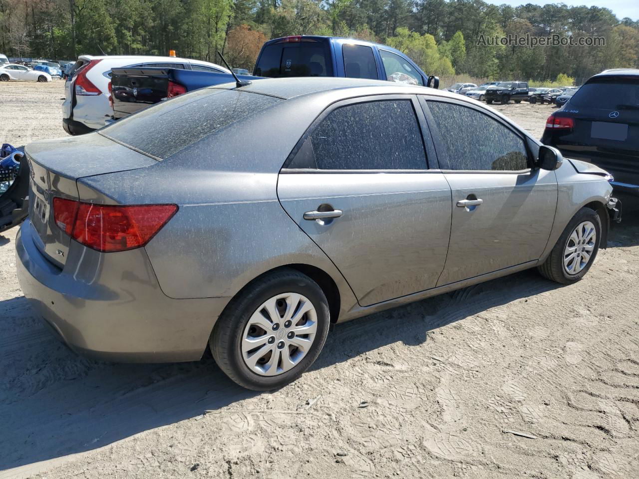 2012 Kia Forte Ex Gray vin: KNAFU4A26C5586665