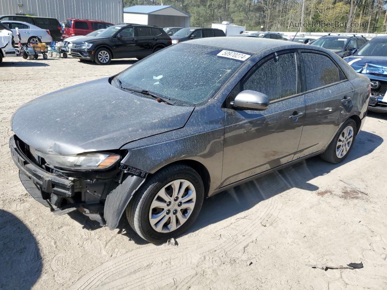 2012 Kia Forte Ex Gray vin: KNAFU4A26C5586665