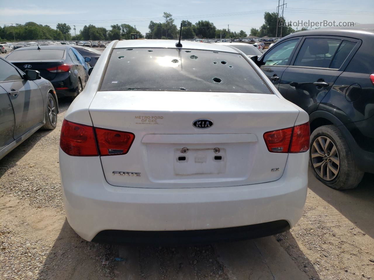 2012 Kia Forte Ex White vin: KNAFU4A26C5614187