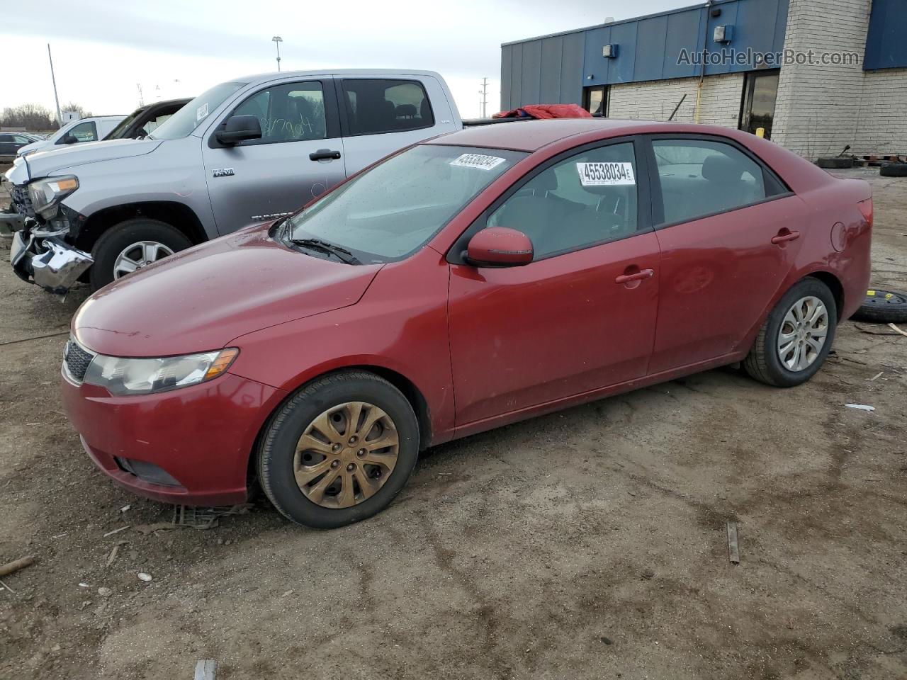 2012 Kia Forte Ex Maroon vin: KNAFU4A27C5492181