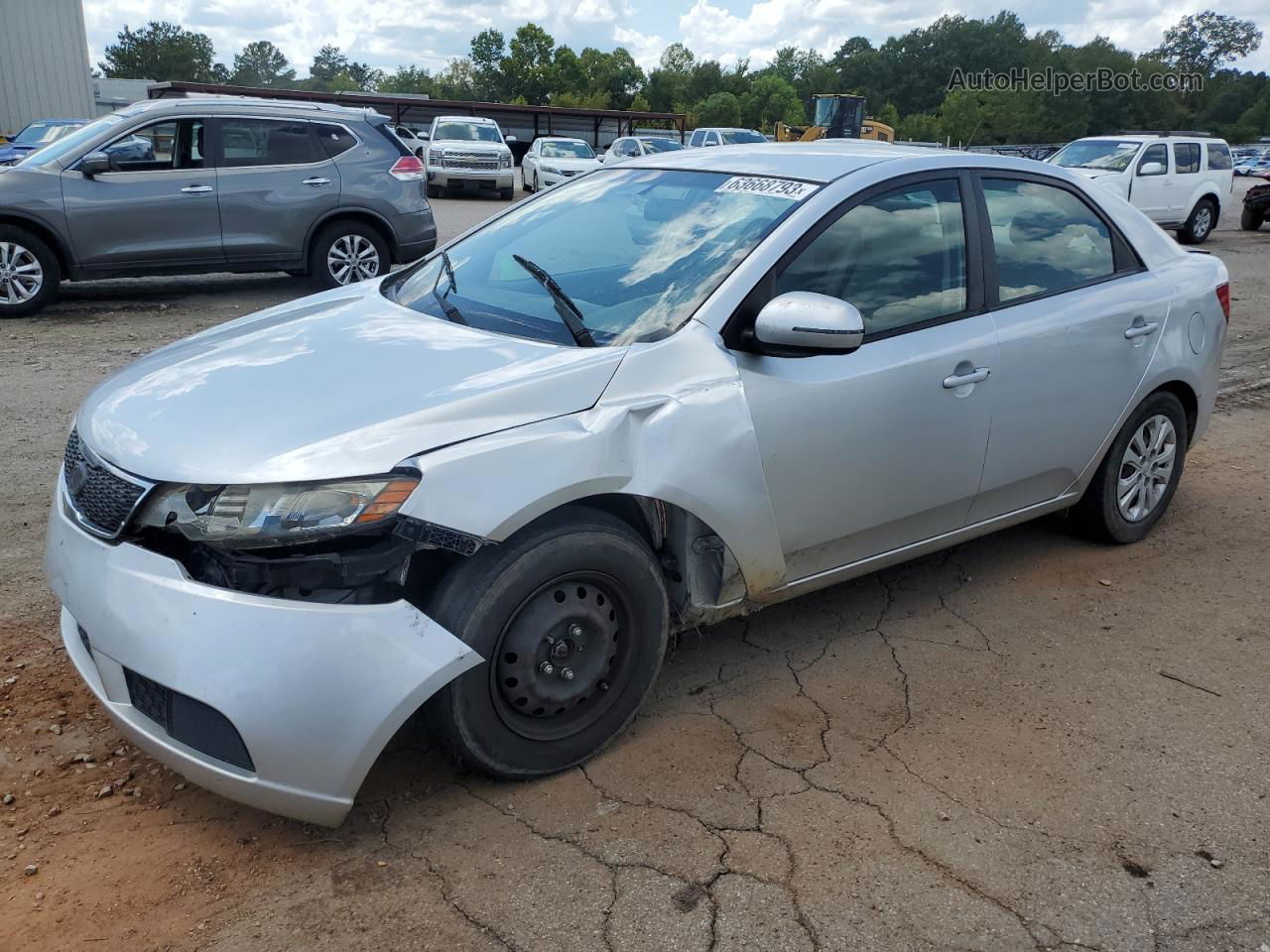 2012 Kia Forte Ex Silver vin: KNAFU4A27C5528659