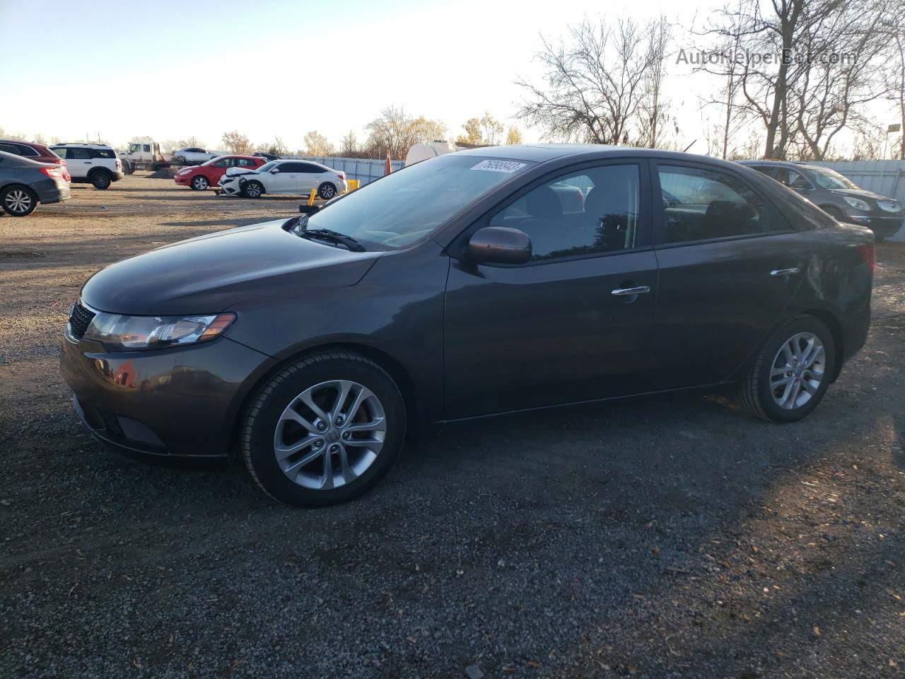 2012 Kia Forte Ex Brown vin: KNAFU4A27C5638613