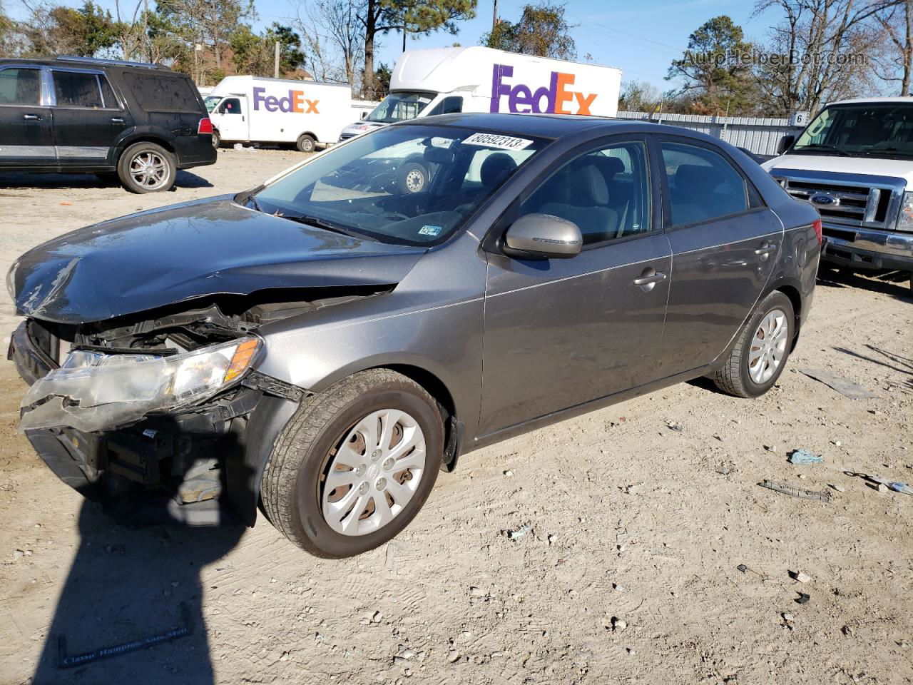 2012 Kia Forte Ex Gray vin: KNAFU4A27C5644959