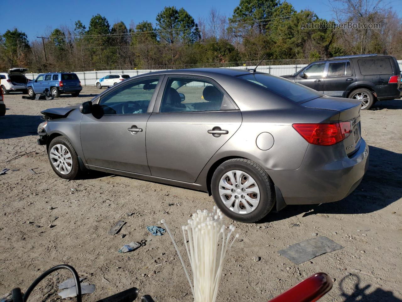 2012 Kia Forte Ex Gray vin: KNAFU4A27C5644959