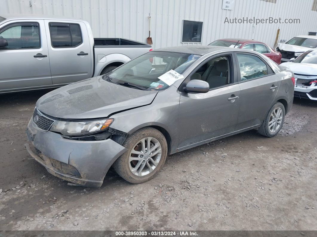 2012 Kia Forte Ex Gray vin: KNAFU4A28C5553974