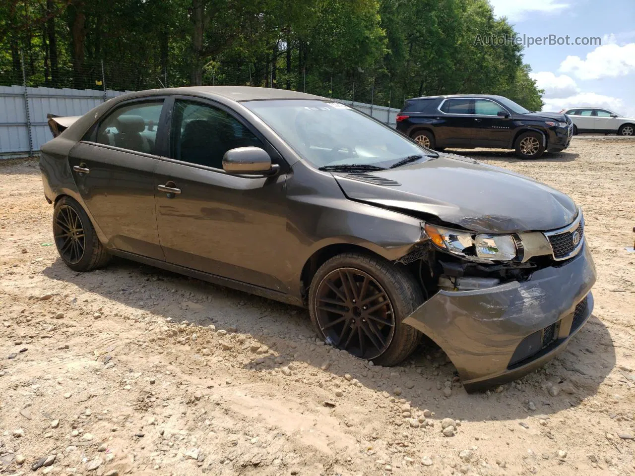 2012 Kia Forte Ex Gray vin: KNAFU4A28C5570483