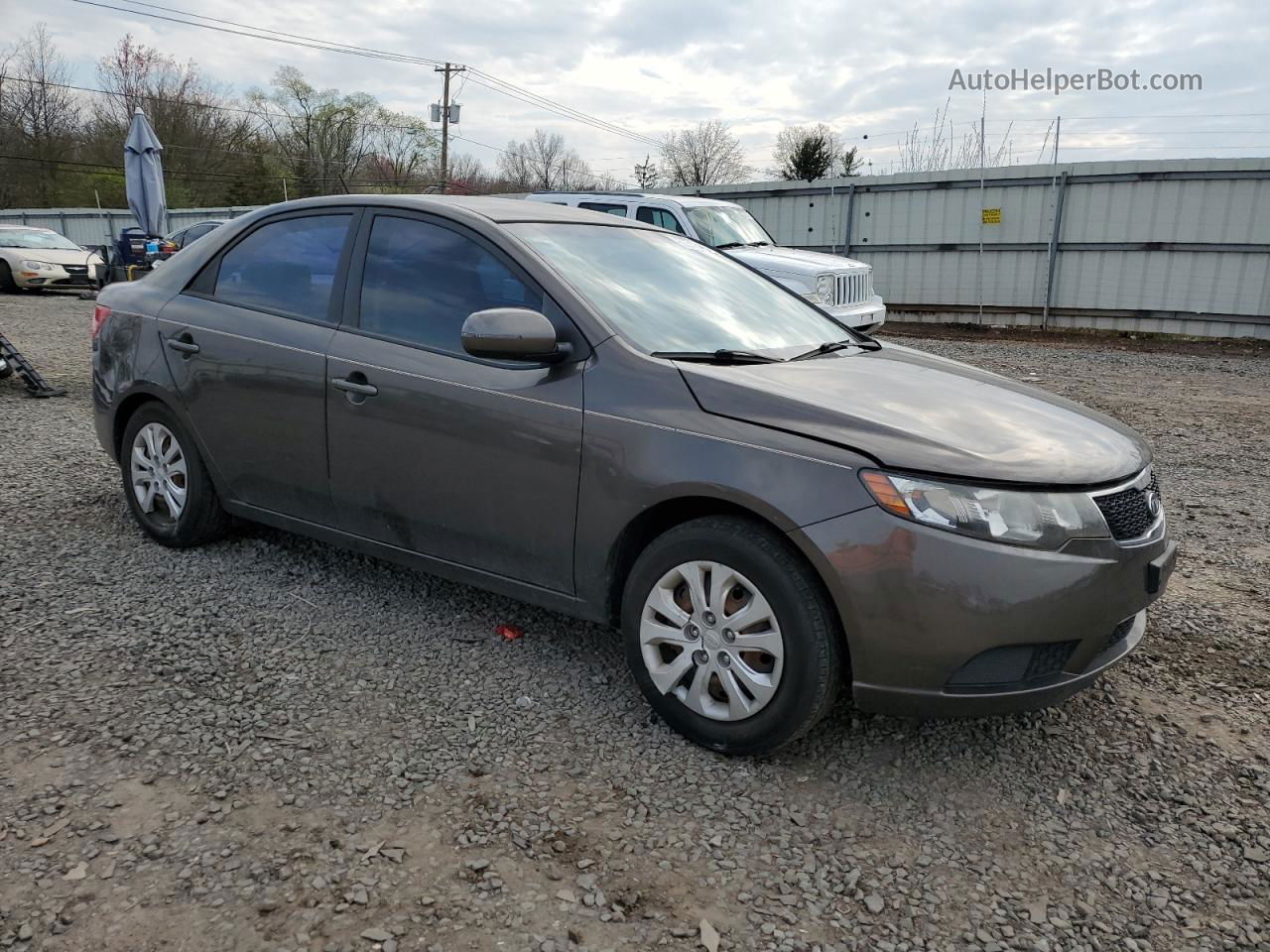 2012 Kia Forte Ex Gray vin: KNAFU4A28C5580219