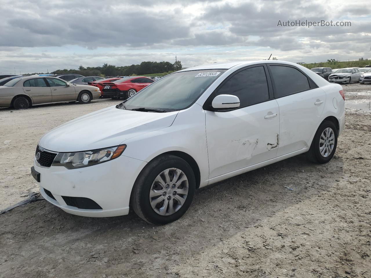 2012 Kia Forte Ex White vin: KNAFU4A29C5548539