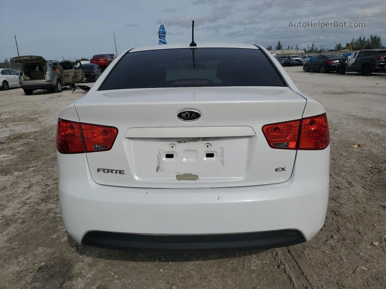 2012 Kia Forte Ex White vin: KNAFU4A29C5548539