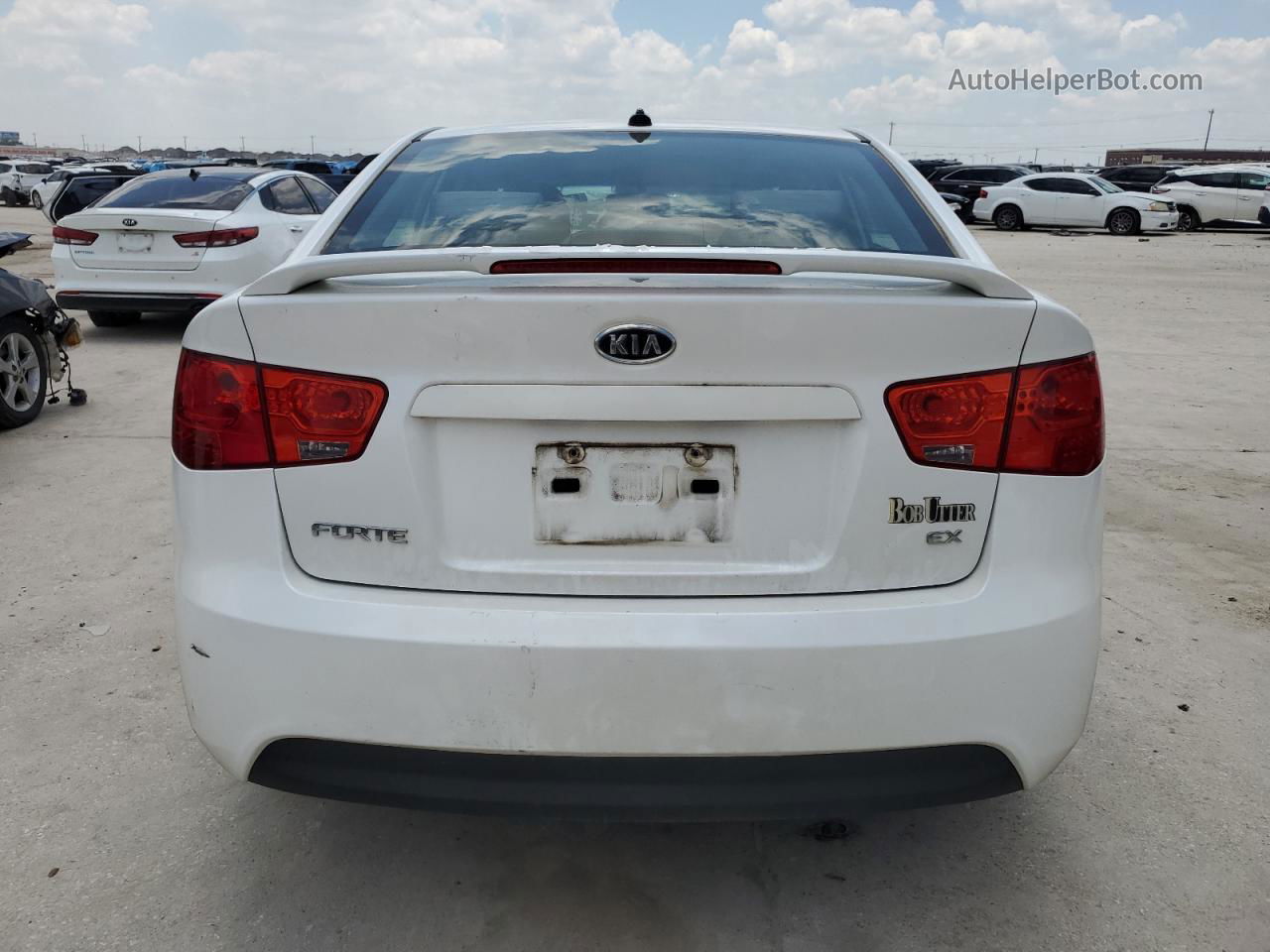 2012 Kia Forte Ex White vin: KNAFU4A29C5585347