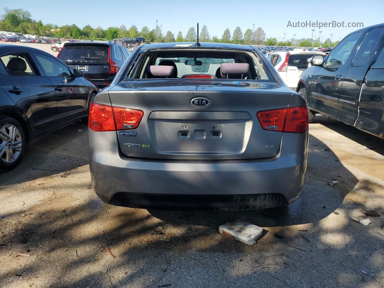 2012 Kia Forte Ex Gray vin: KNAFU4A29C5596588