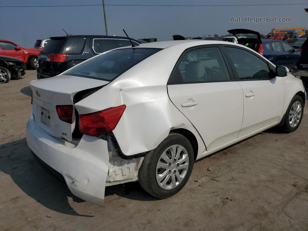 2012 Kia Forte Ex White vin: KNAFU4A29C5606035