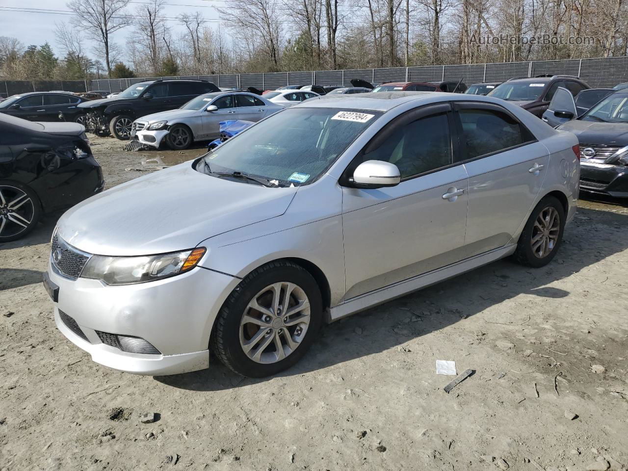 2012 Kia Forte Ex Silver vin: KNAFU4A29C5624843