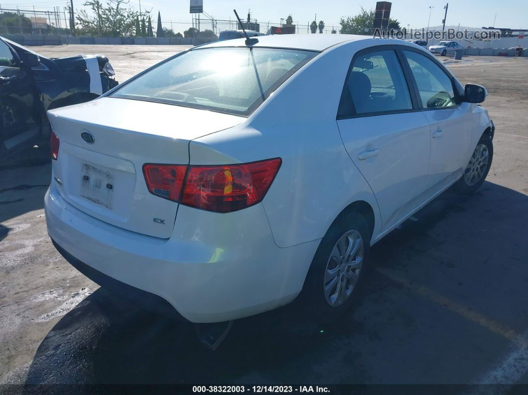 2012 Kia Forte Ex White vin: KNAFU4A2XC5490876