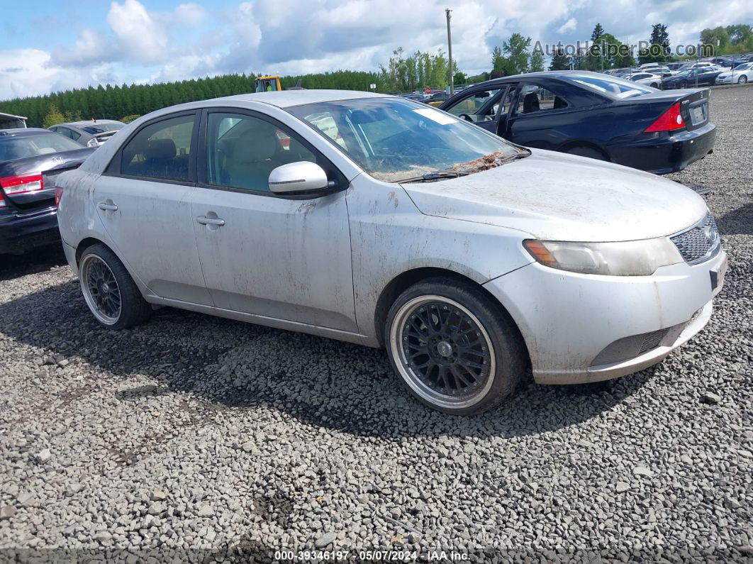 2012 Kia Forte Ex Silver vin: KNAFU4A2XC5585647