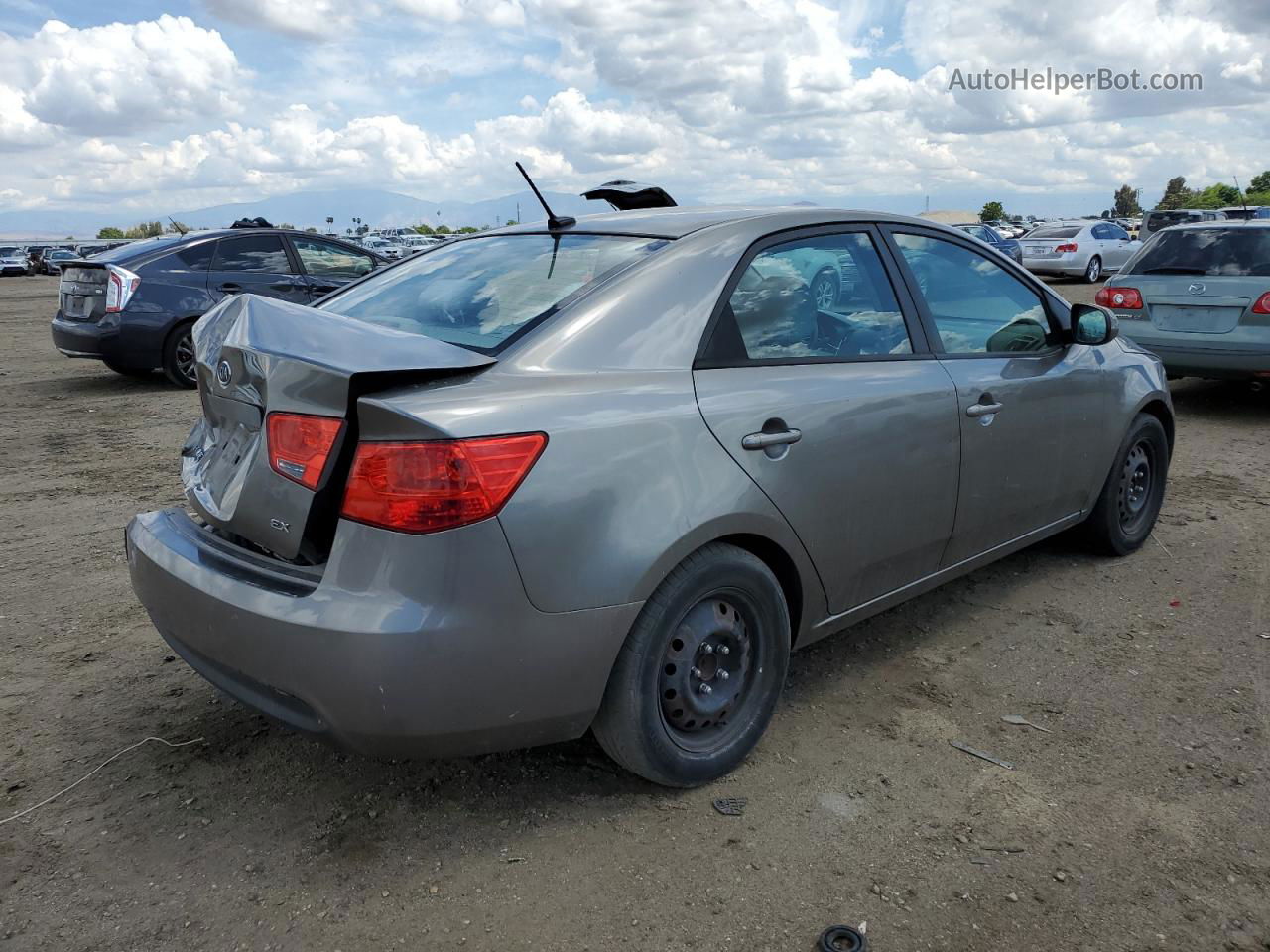 2012 Kia Forte Ex Gray vin: KNAFU4A2XC5593151