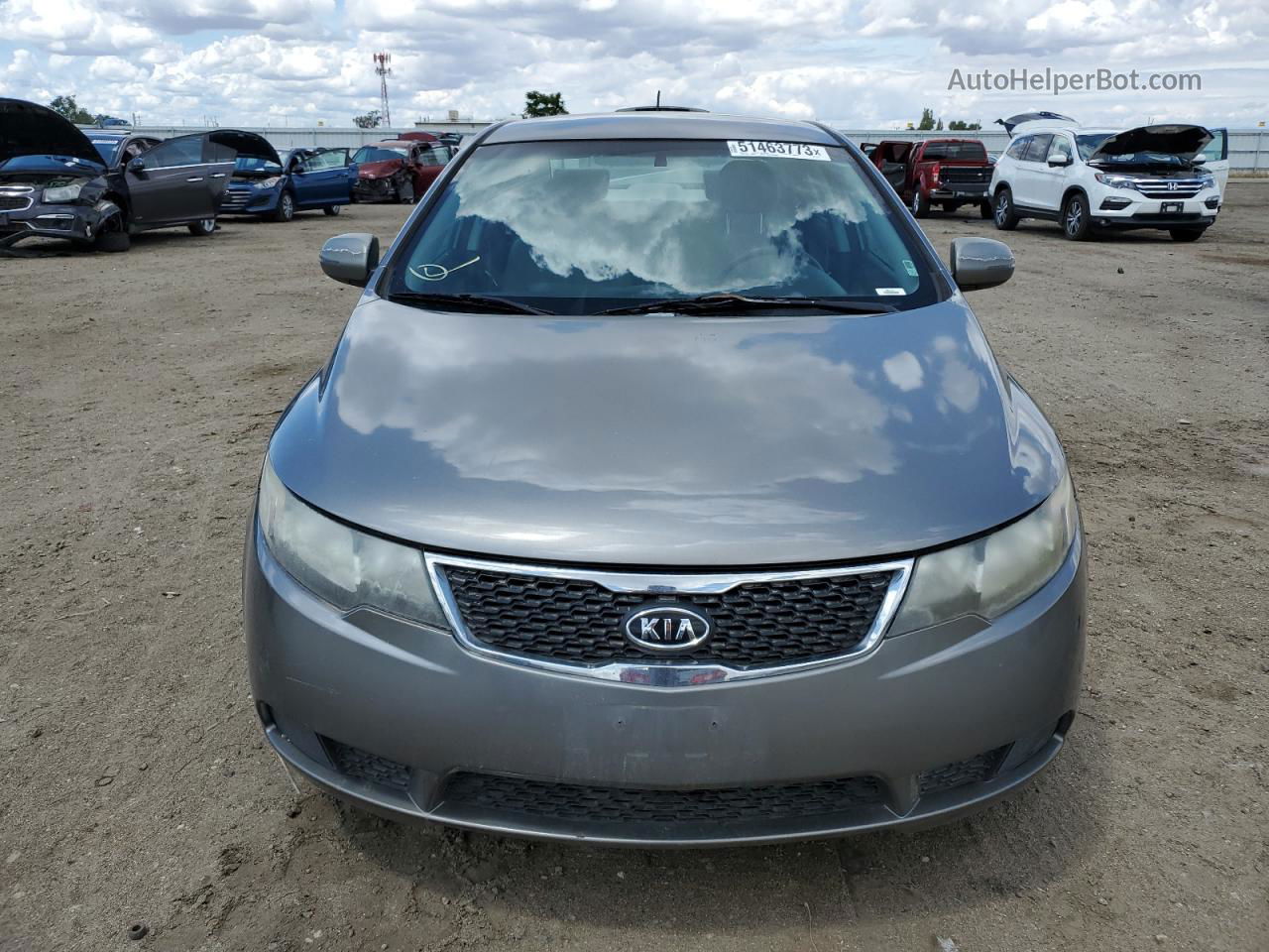 2012 Kia Forte Ex Gray vin: KNAFU4A2XC5593151