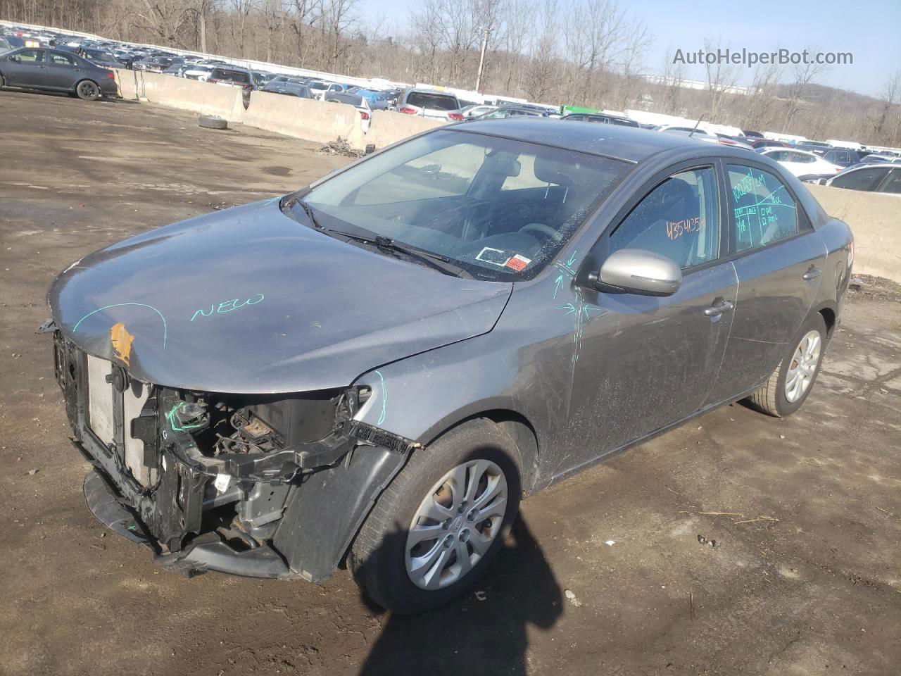 2012 Kia Forte Ex Gray vin: KNAFU4A2XC5625273