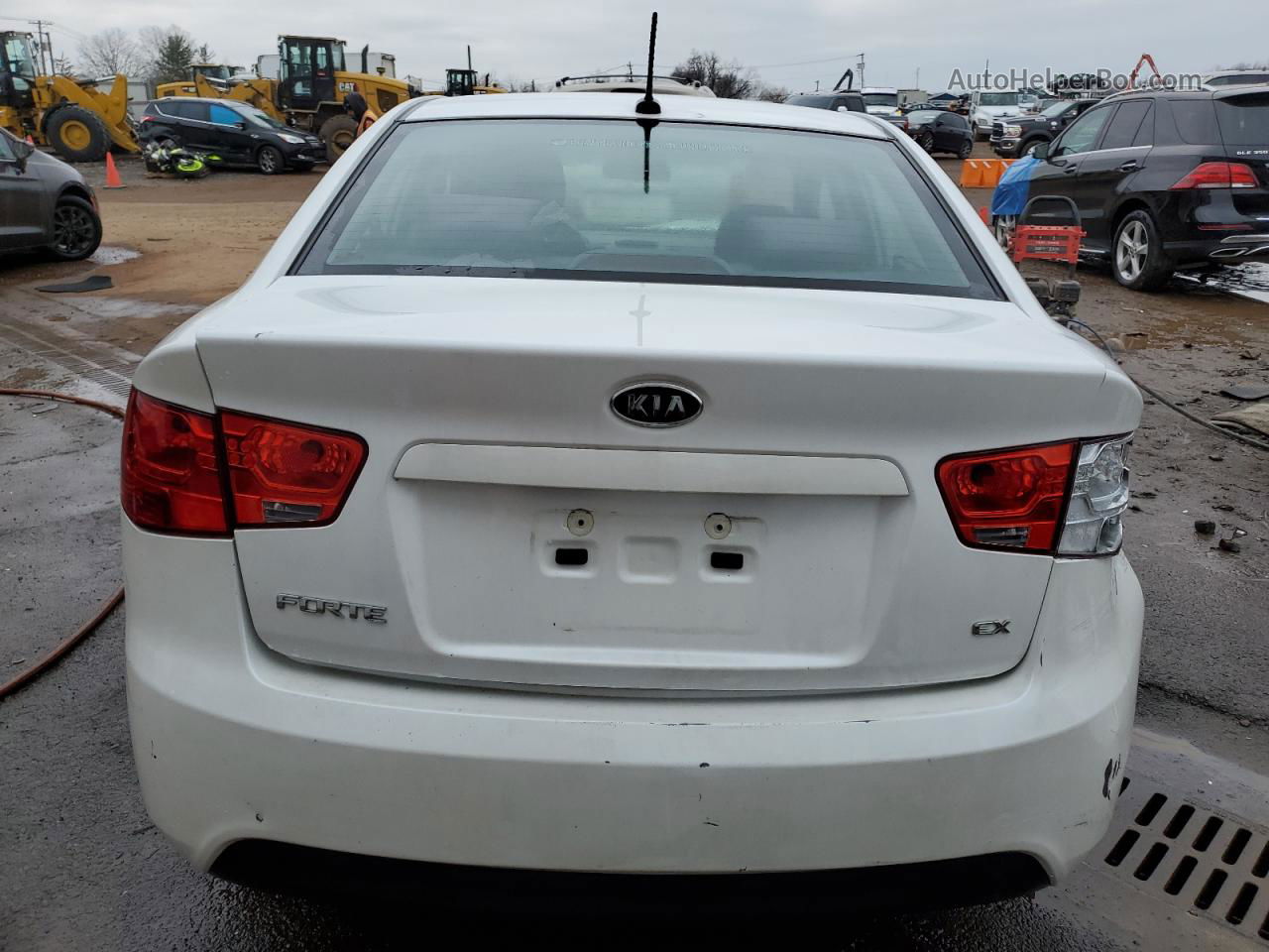 2012 Kia Forte Ex White vin: KNAFU4A2XC5628626