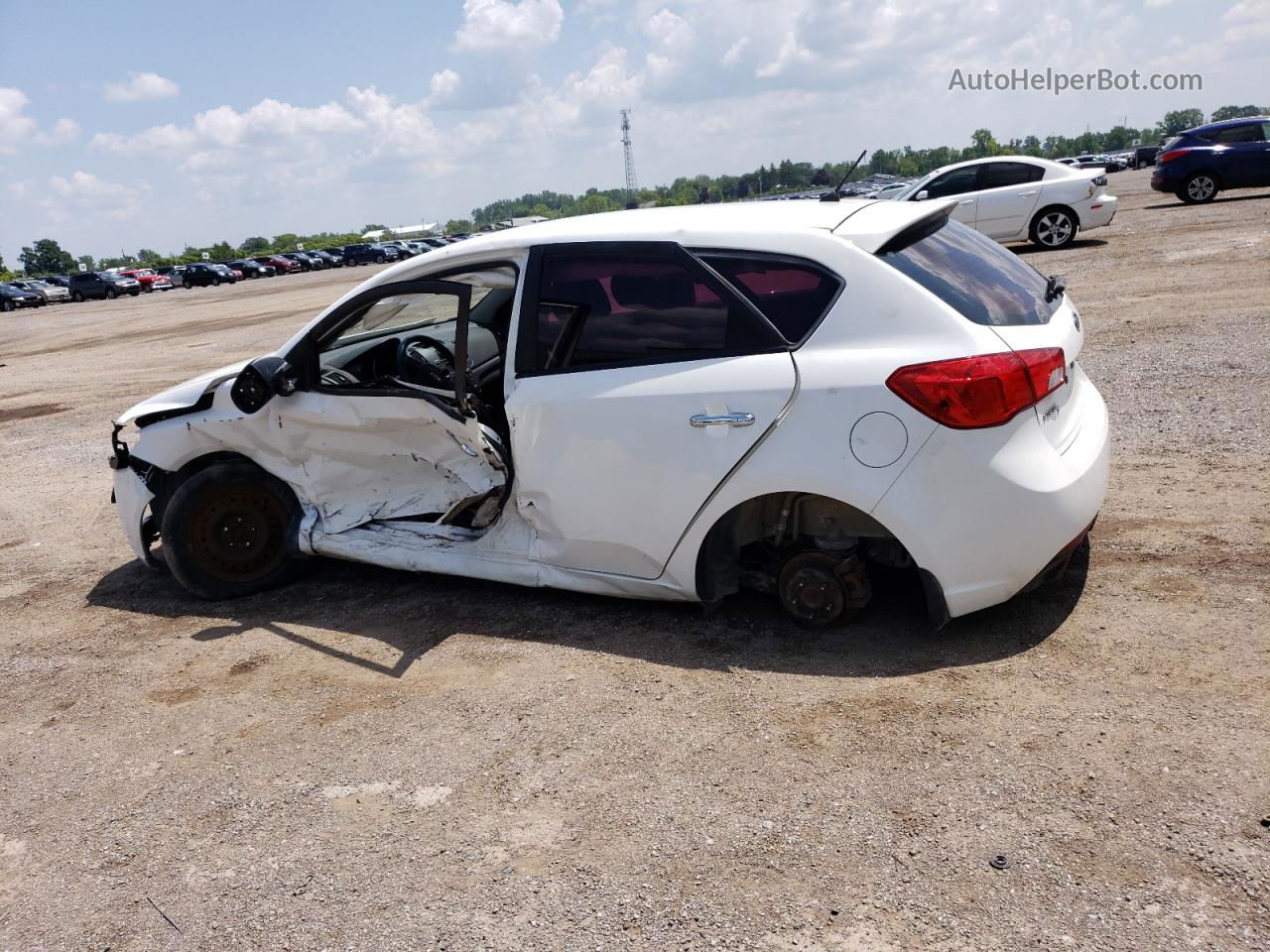 2012 Kia Forte Ex Белый vin: KNAFU5A20C5601649