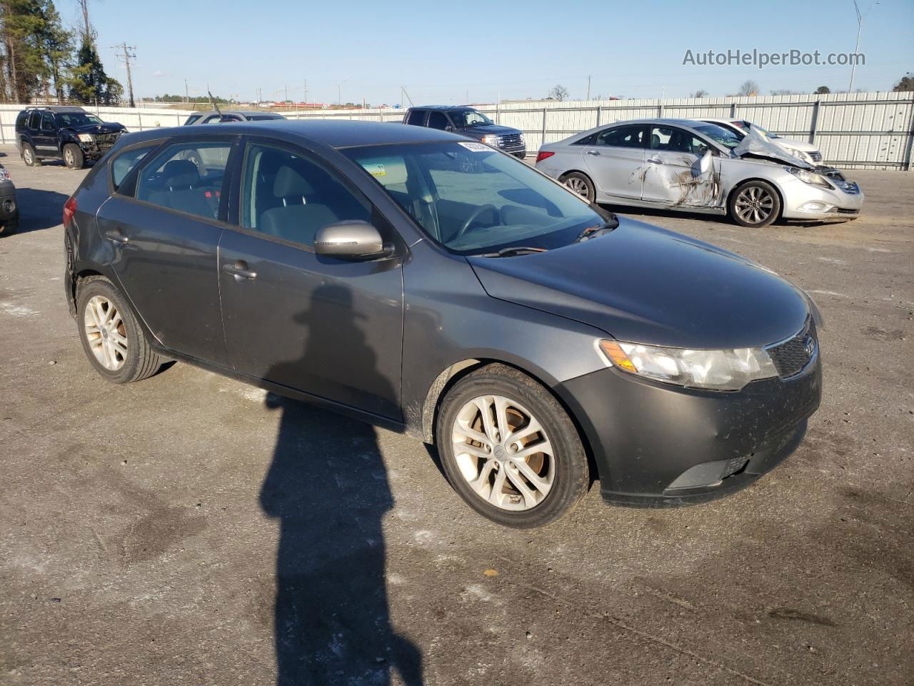 2012 Kia Forte Ex Silver vin: KNAFU5A21C5476340