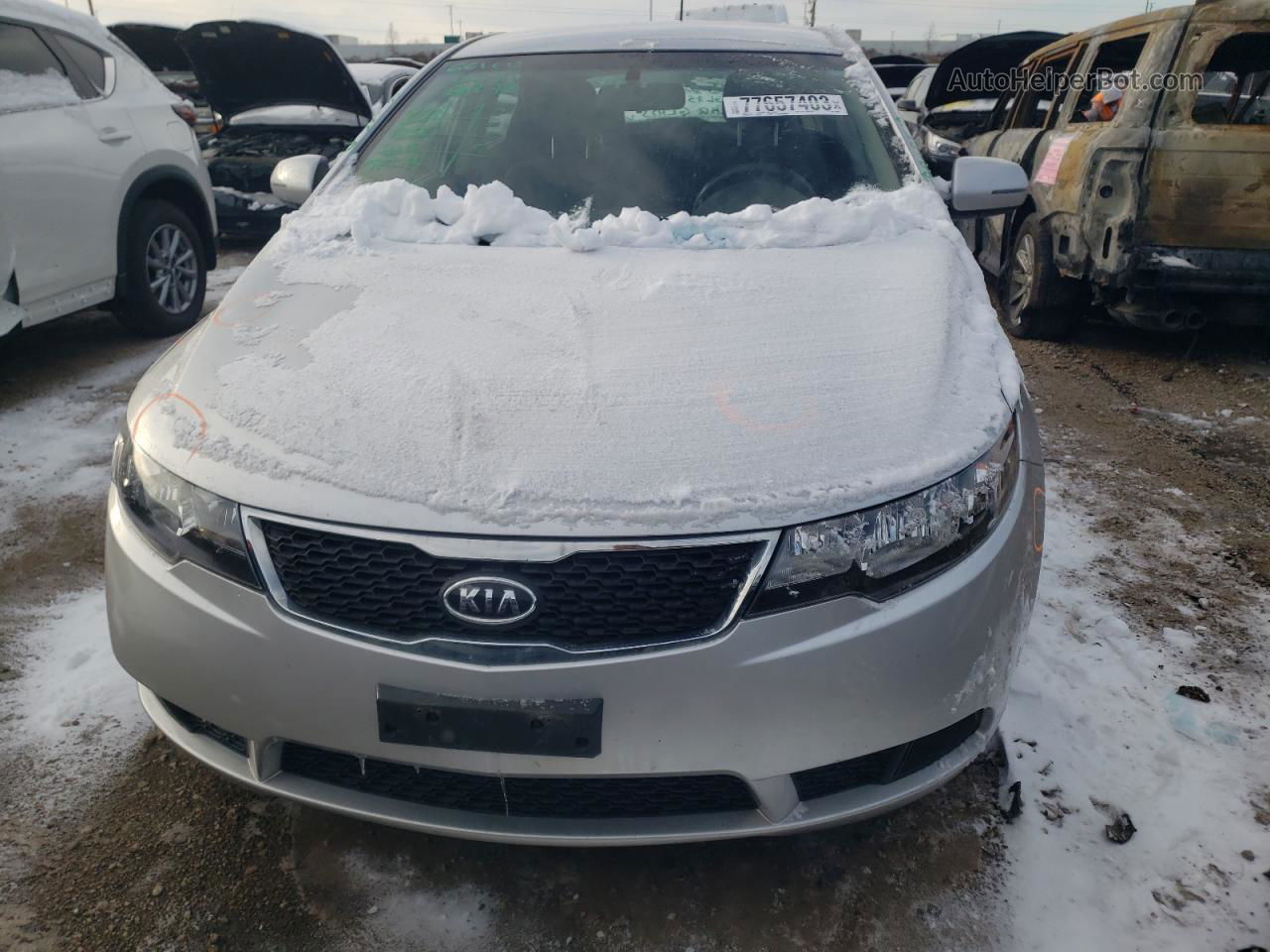 2012 Kia Forte Ex Серебряный vin: KNAFU5A22C5569075