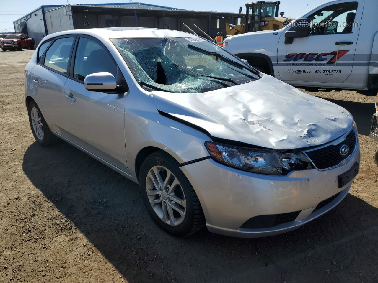 2012 Kia Forte Ex Серебряный vin: KNAFU5A24C5543156